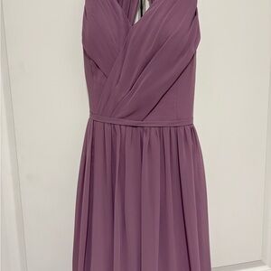 Azazie Dusty Plum/ light purple Chiffon bridesmaid dress